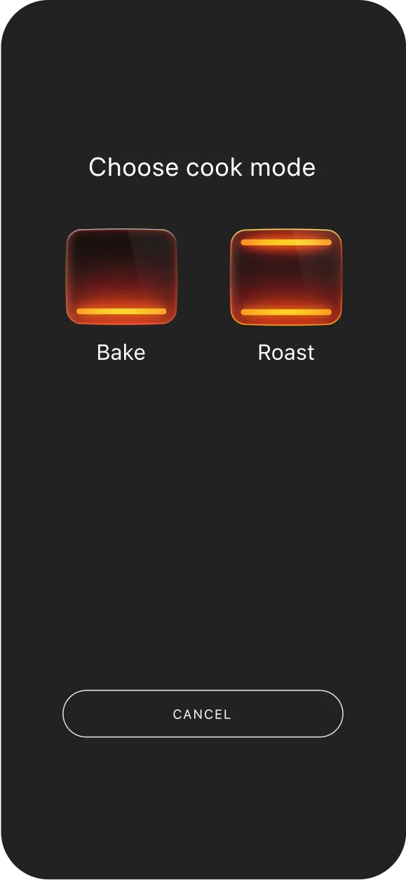 June app, preheat mode